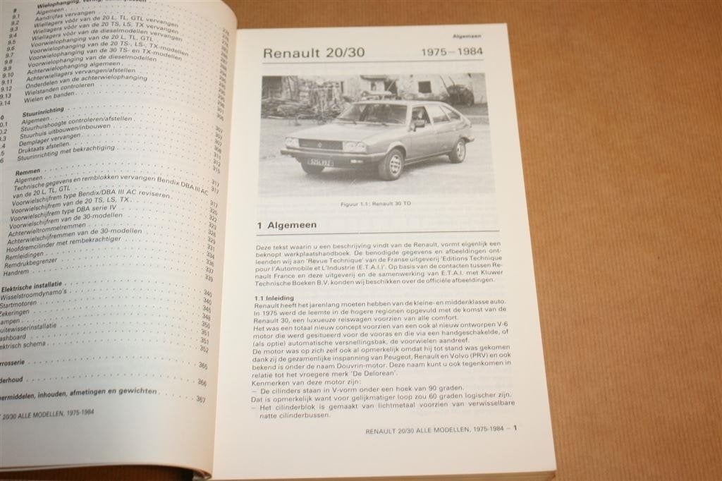 Vraagbaak Renault 20/30 — Handleiding 1975-1984, Ophalen of Verzenden