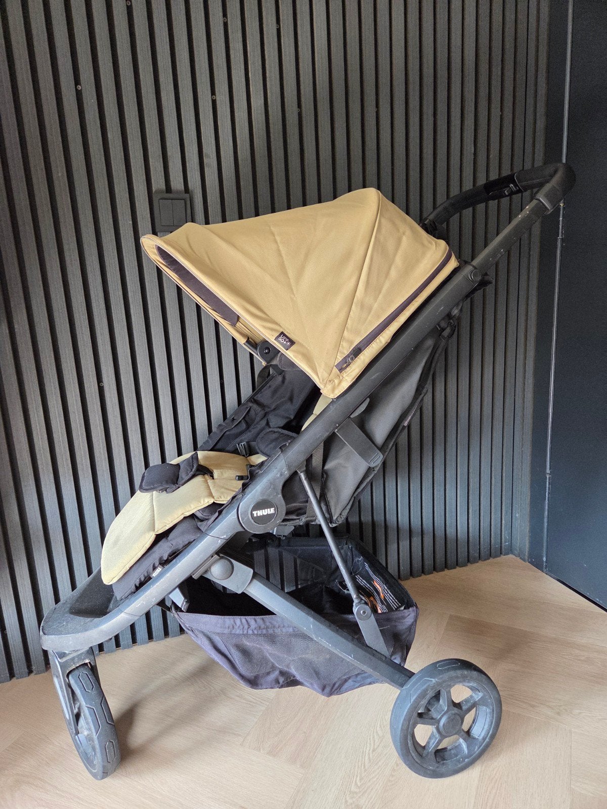 Thule Spring Buggy inclusief meerijdplankje, Ophalen, Gebruikt, Overige merken, Regenhoes