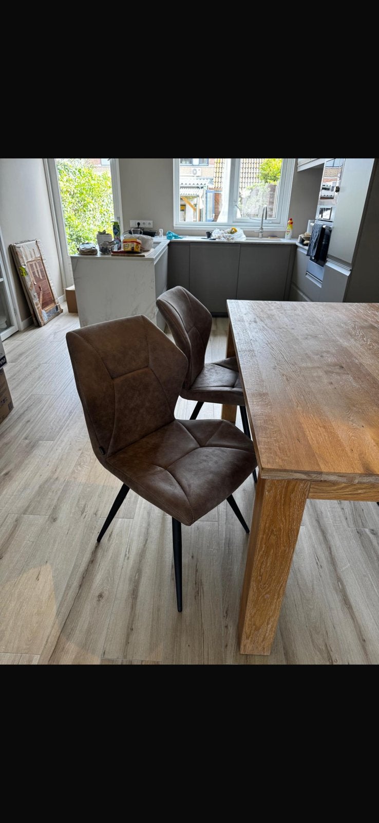 4 comfortabele eetkamerstoelen – zeer nette staat, Ophalen