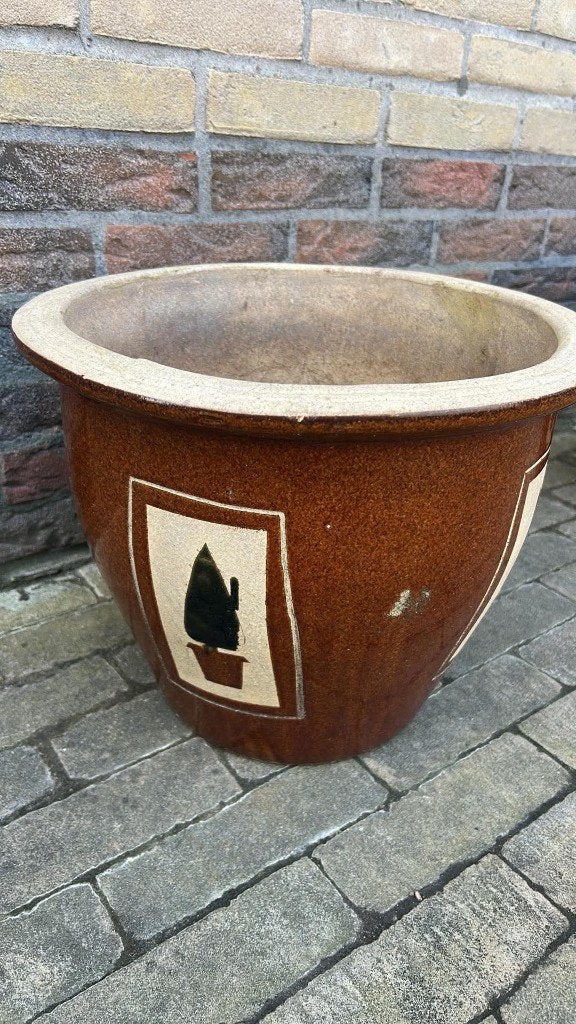 Grote buiten bloempot, Gebruikt, Rond, Minder dan 40 cm, Tuin