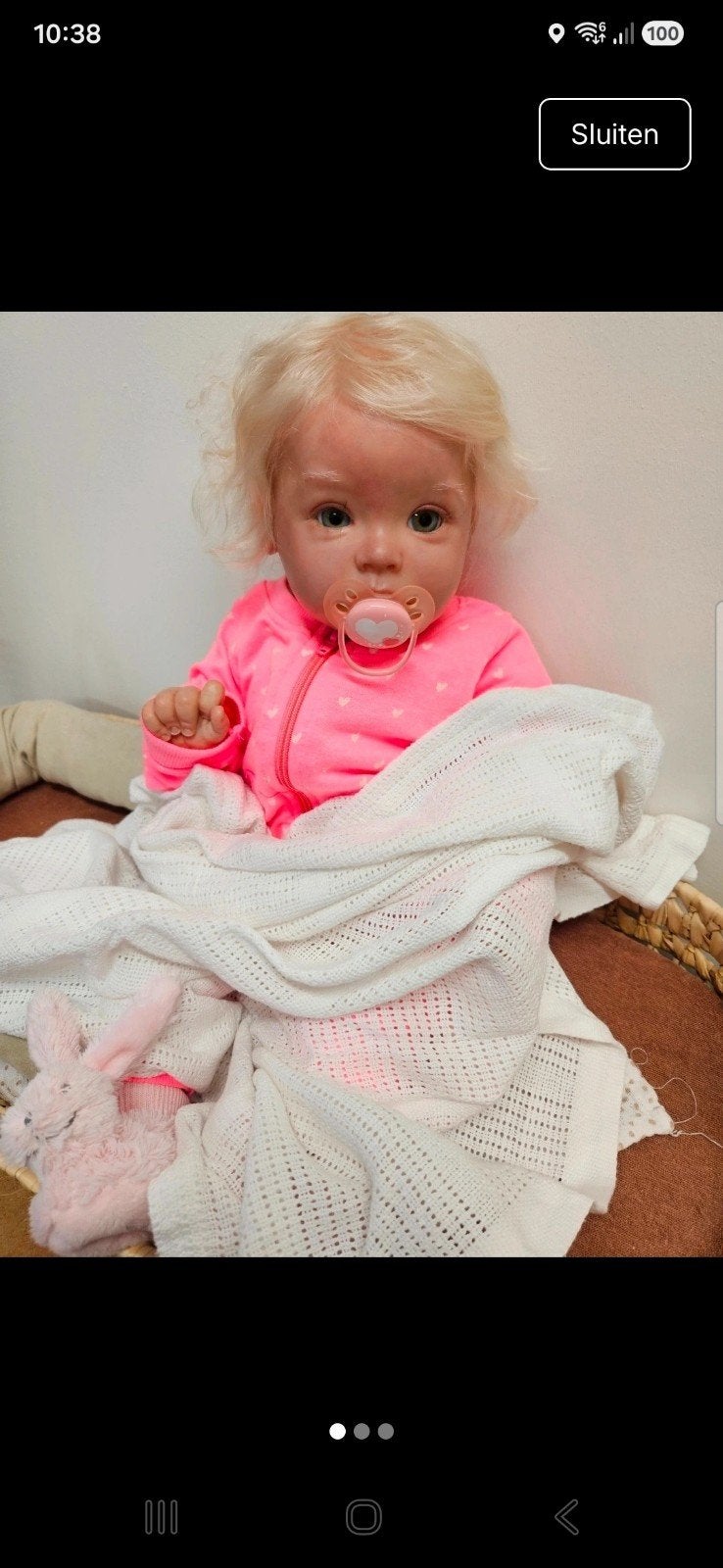 reborn Sue Sue, Verzamelen, Verzenden, Nieuw, Babypop