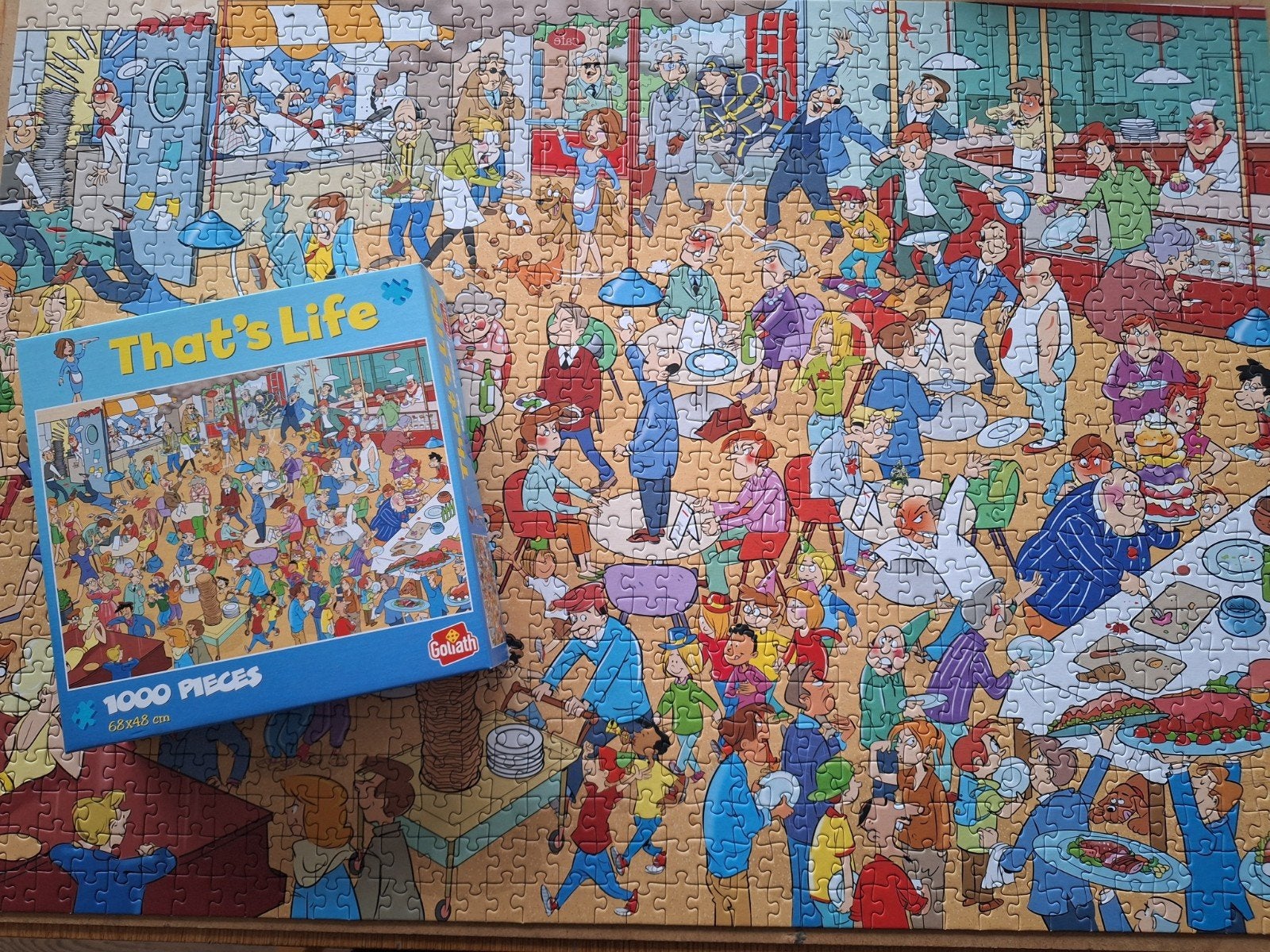 That's Life / Goliath Legpuzzel 1000 stukjes, Hobby en Vrije tijd, Ophalen of Verzenden, 500 t/m 1500 stukjes, Zo goed als nieuw