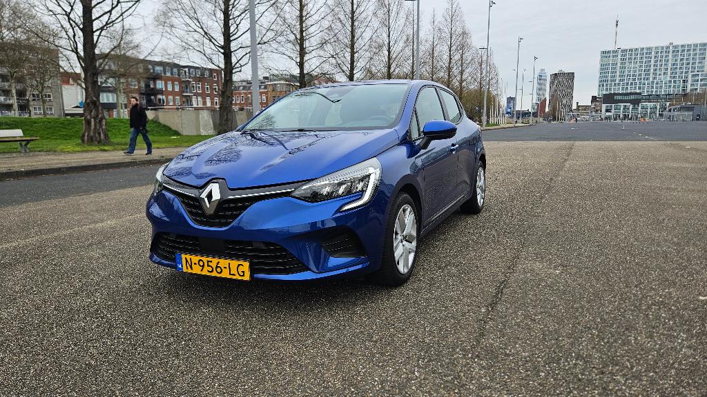 Renault Clio 1.0 TCe Zen met Android Auto & Carplay, Voorwielaandrijving, Stof, Euro 6, Blauw