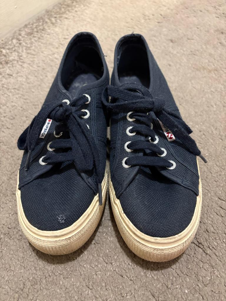Superga sneakers, Kleding | Dames, Schoenen, Blauw, Ophalen of Verzenden, Sneakers of Gympen, Gedragen
