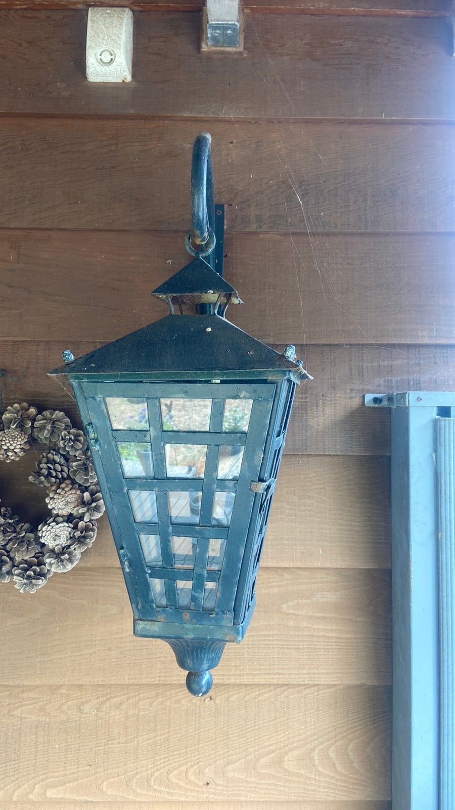 Tuinlantaarn, Tuin en Terras, Buitenverlichting, Gebruikt, Ophalen of Verzenden, Netvoeding, Hanglamp