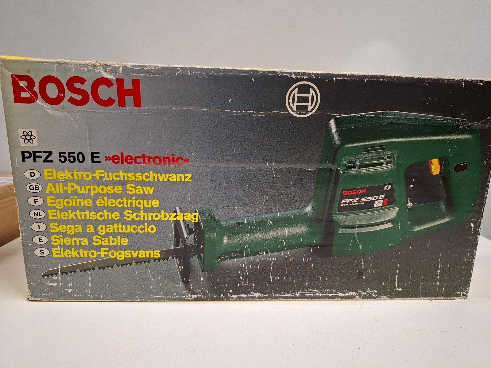 Bosch PFZ 550 E reciprozaag met 5 zaagjes, Bosch, Gebruikt, 70 mm of meer, Reciprozaag