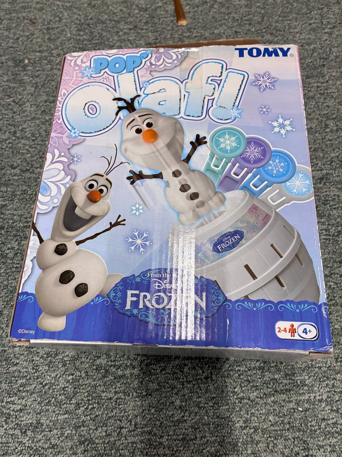 Pop Olaf! Disney Frozen spel van Tomy, Ophalen of Verzenden, Gebruikt, Jongen of Meisje