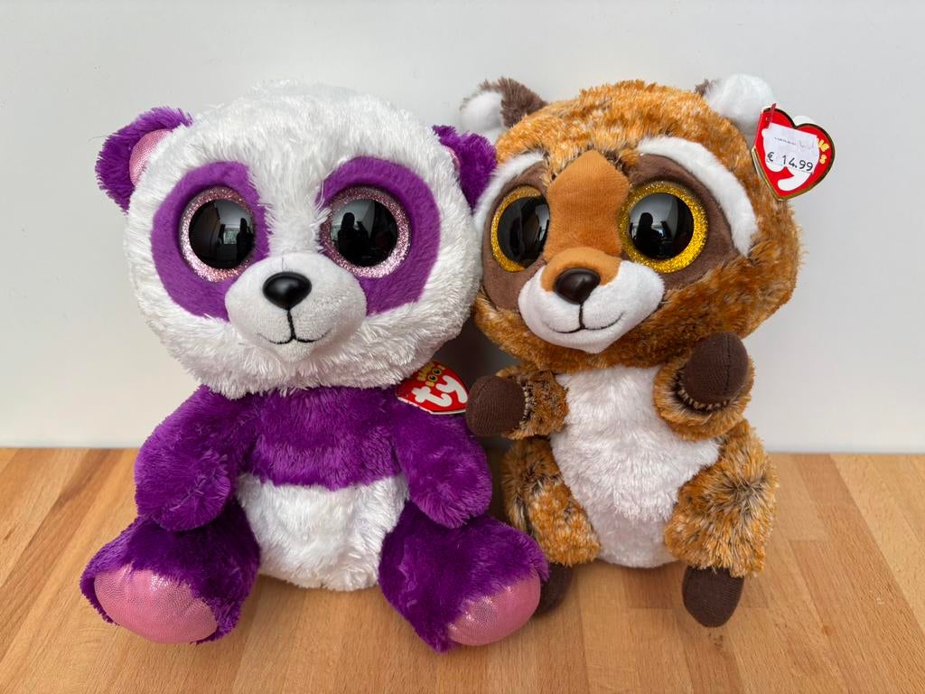 Twee middelgrote Ty knuffels, Kinderen en Baby's, Speelgoed | Knuffels en Pluche, Overige typen, Nieuw, Ophalen of Verzenden, Middelgroot (20 tot 80 cm)