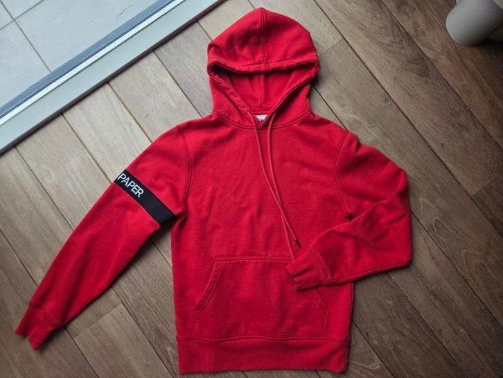 Daily Paper Rode Hoodie Sweater XS met Logo Band op Mouw, Daily Paper, Ophalen of Verzenden, Maat 34 (XS) of kleiner, Gedragen