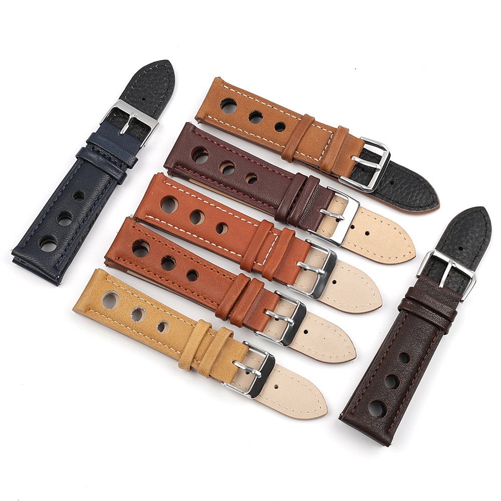 Rally horlogeband vintage horloge band racing gaten, Verzenden, Nieuw