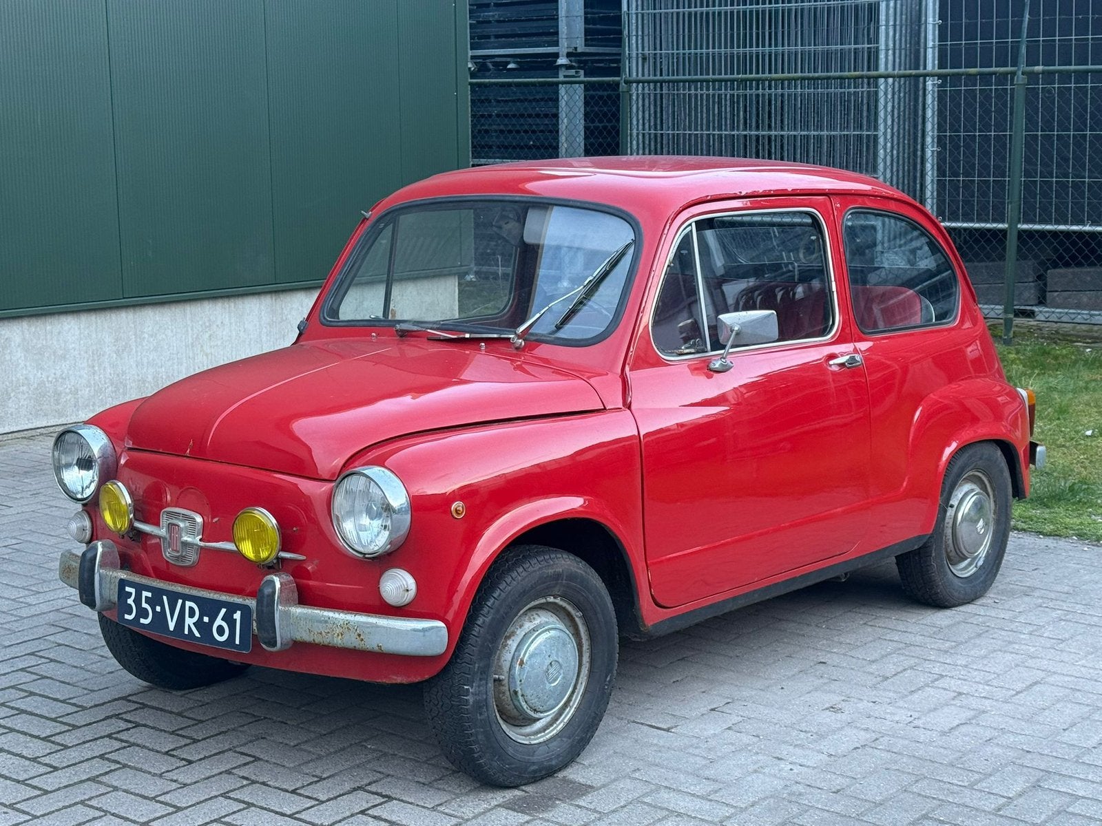 Fiat 600 0.8 S 1978 Rood, Auto's, 4 cilinders, Origineel Nederlands, Handgeschakeld, Particulier