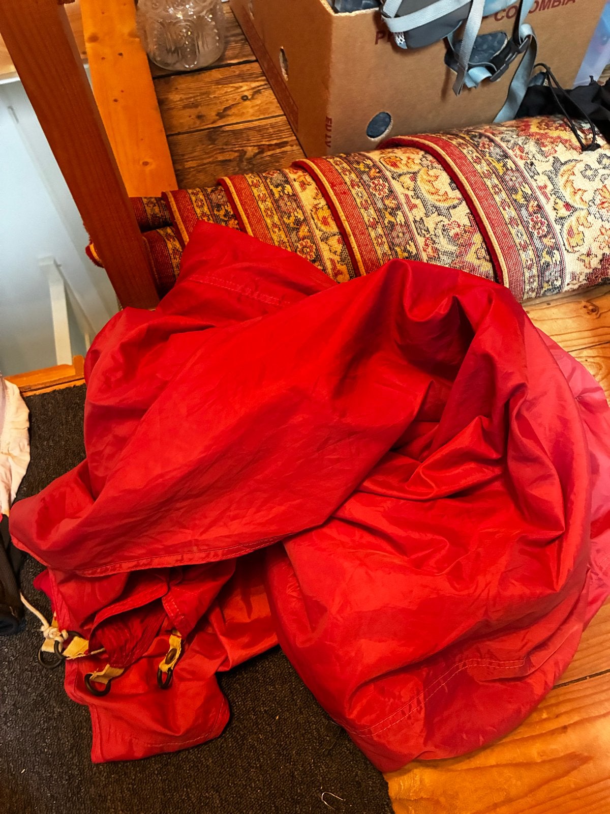 Oude Tarp met kleine gaten - Gratis voor tuin/knutselen, Ophalen of Verzenden, Gebruikt