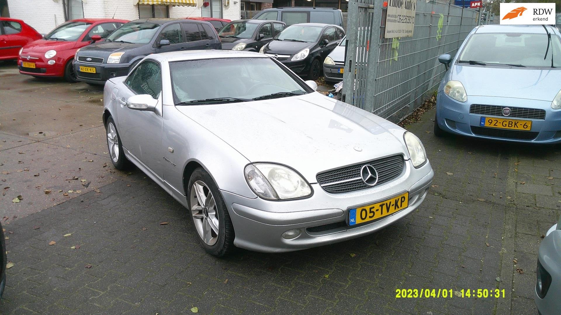 Mercedes-Benz SLK-klasse 230 K autom leer elek pak nap apk, Achterwielaandrijving, Gebruikt, 4 cilinders, Cabriolet