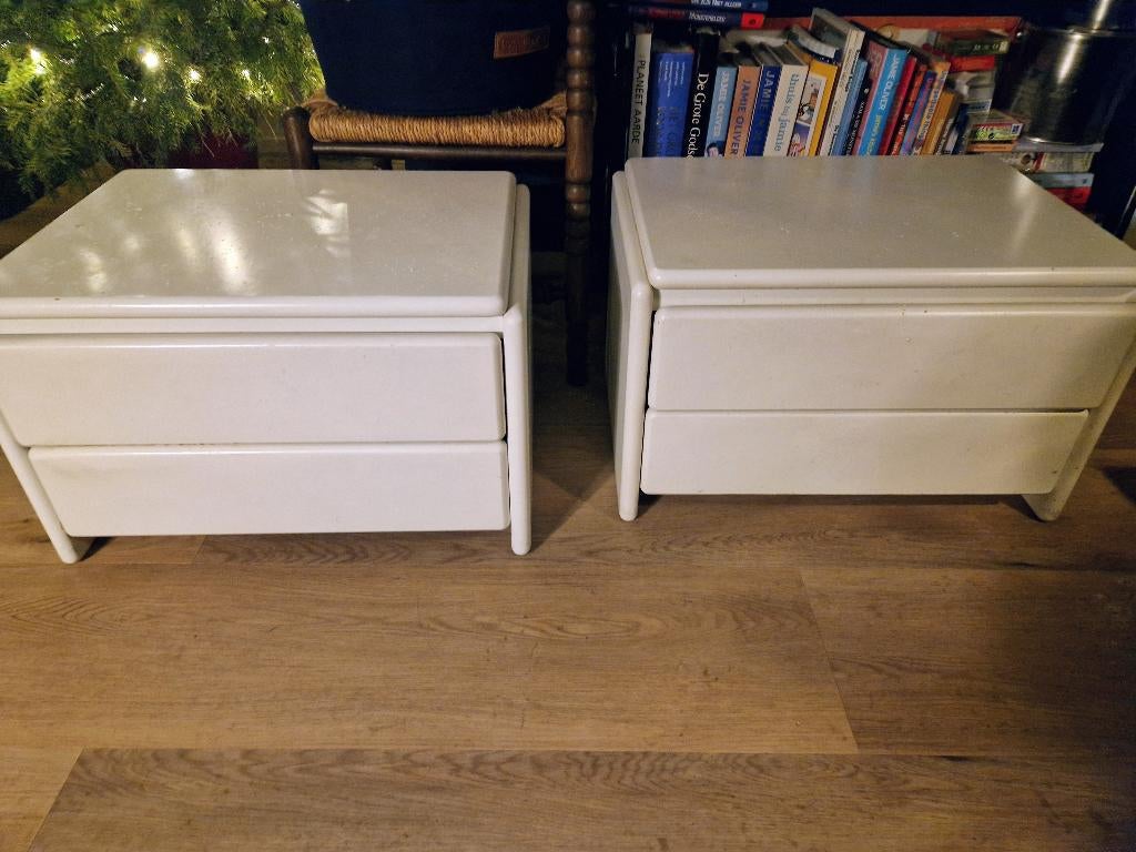 Auping vintage nachtkastjes, Ophalen of Verzenden, Gebruikt, Minder dan 45 cm