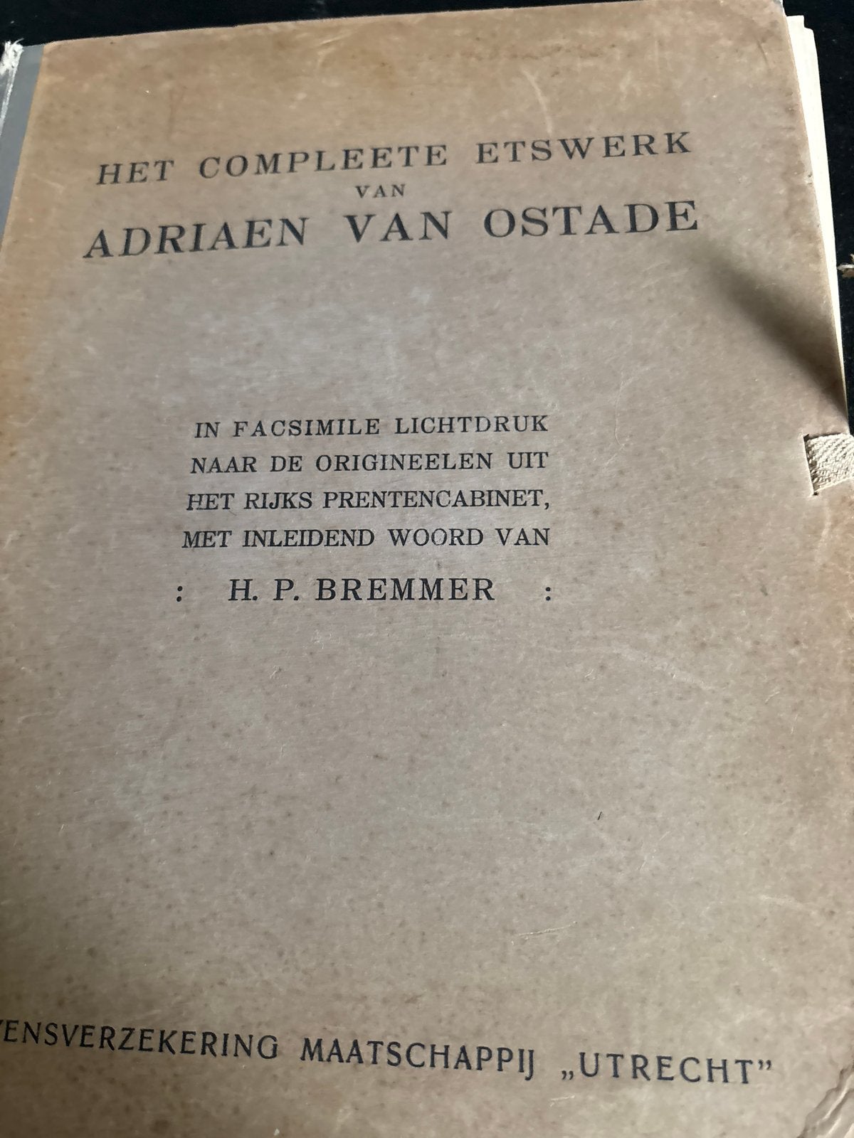 Het complete etswerk van Adriaen van Ostade - Facsimile, Ophalen, Ets, Origineel