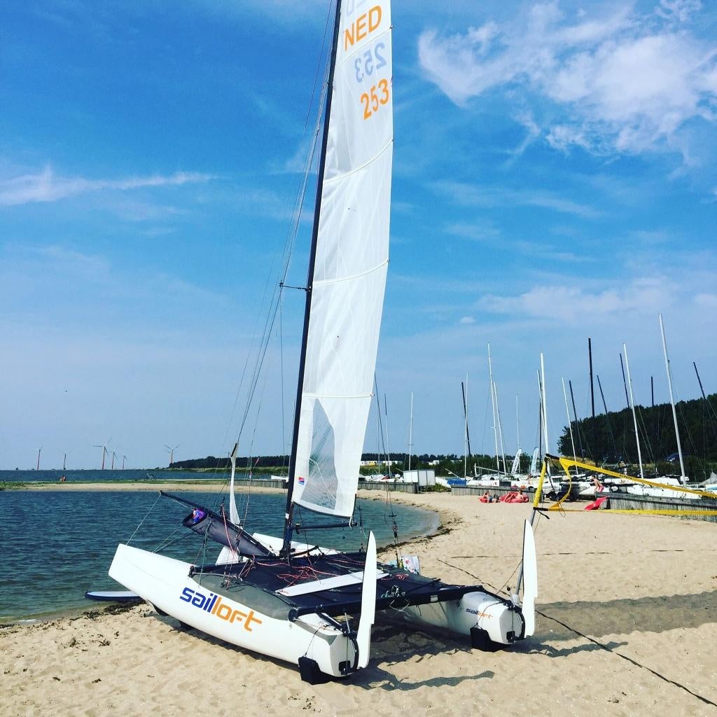 Catamaran - Hobie Wildcat (F18), Ophalen, Gebruikt