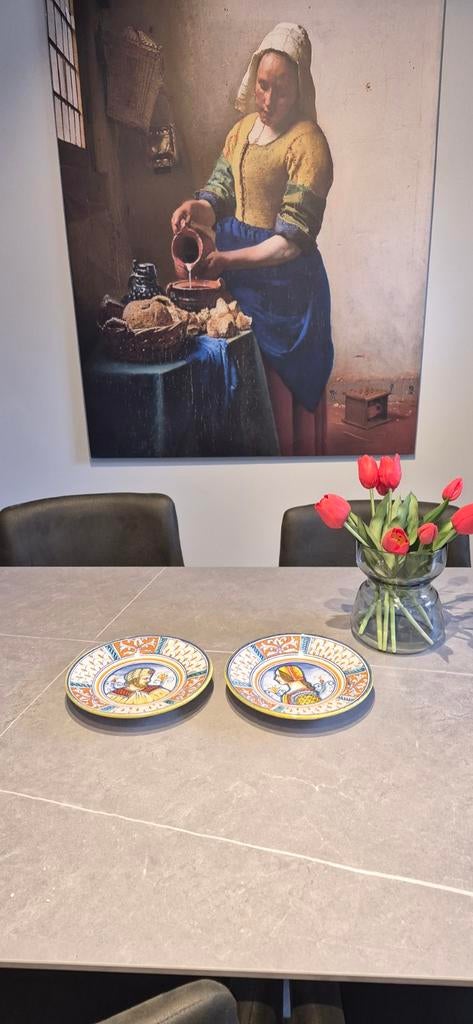 Handbeschilderde Majolica wandborden uit Deruta, Ophalen of Verzenden