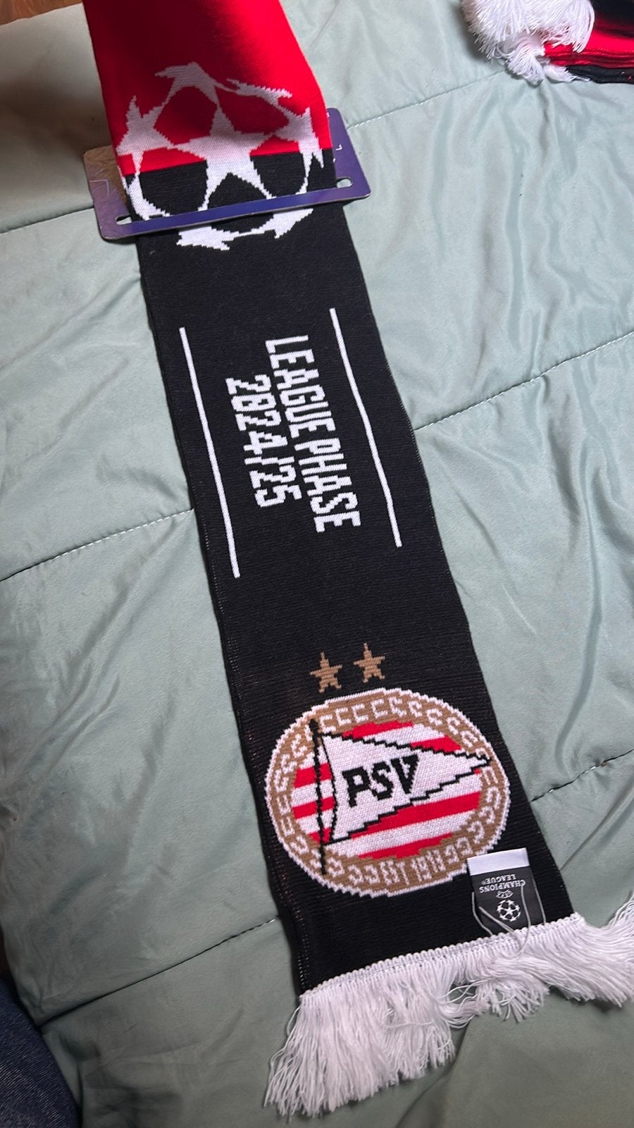 PSV Eindhoven & Stade Brestois 29 Champions League Sjaal, Ophalen of Verzenden, Nieuw, Clubaccessoires