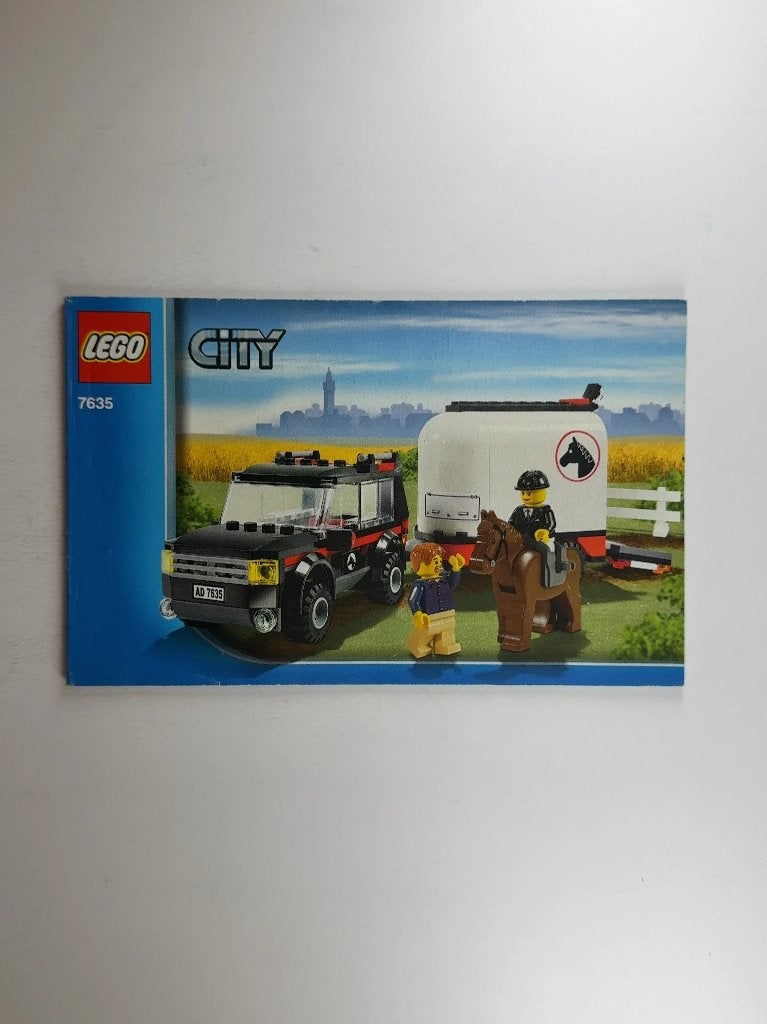 LEGO City 7635 (Instructions) 4WD with Horse Trailer, Lego, Overige typen, Ophalen of Verzenden, City