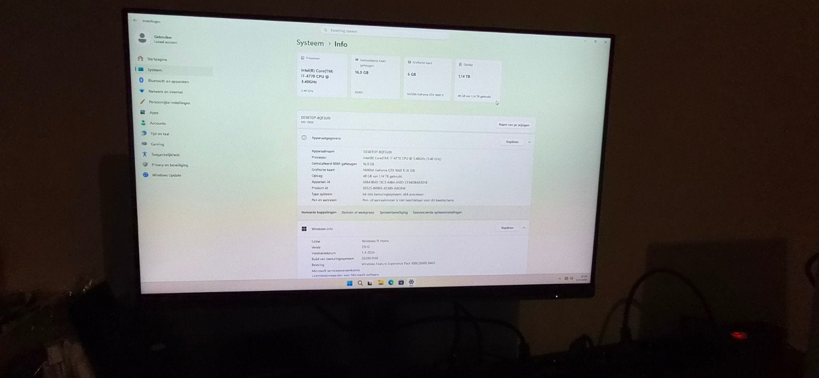 Gaming-pc | i7-4770 | GTX 1660 Ti | 16GB | aRGB, Refurbished, Ophalen of Verzenden, Gaming, Zelfbouw / Custom build