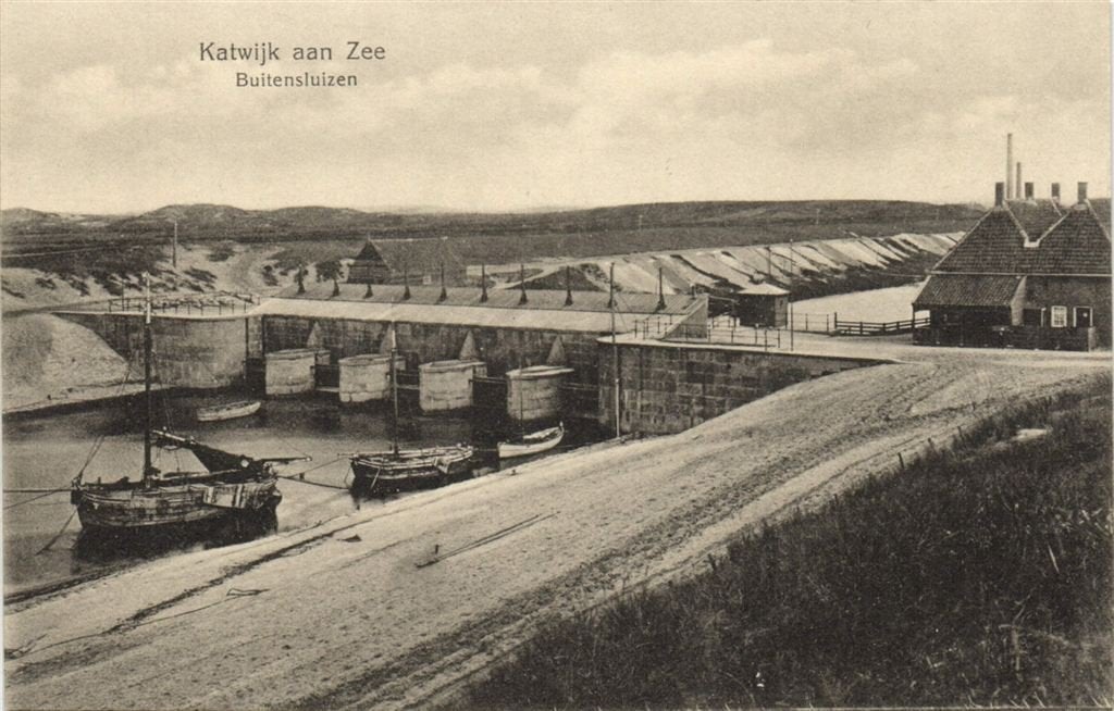 Katwijk aan Zee, Buitensluizen - ongelopen, Verzenden, 1920 tot 1940, Ongelopen, Zuid-Holland