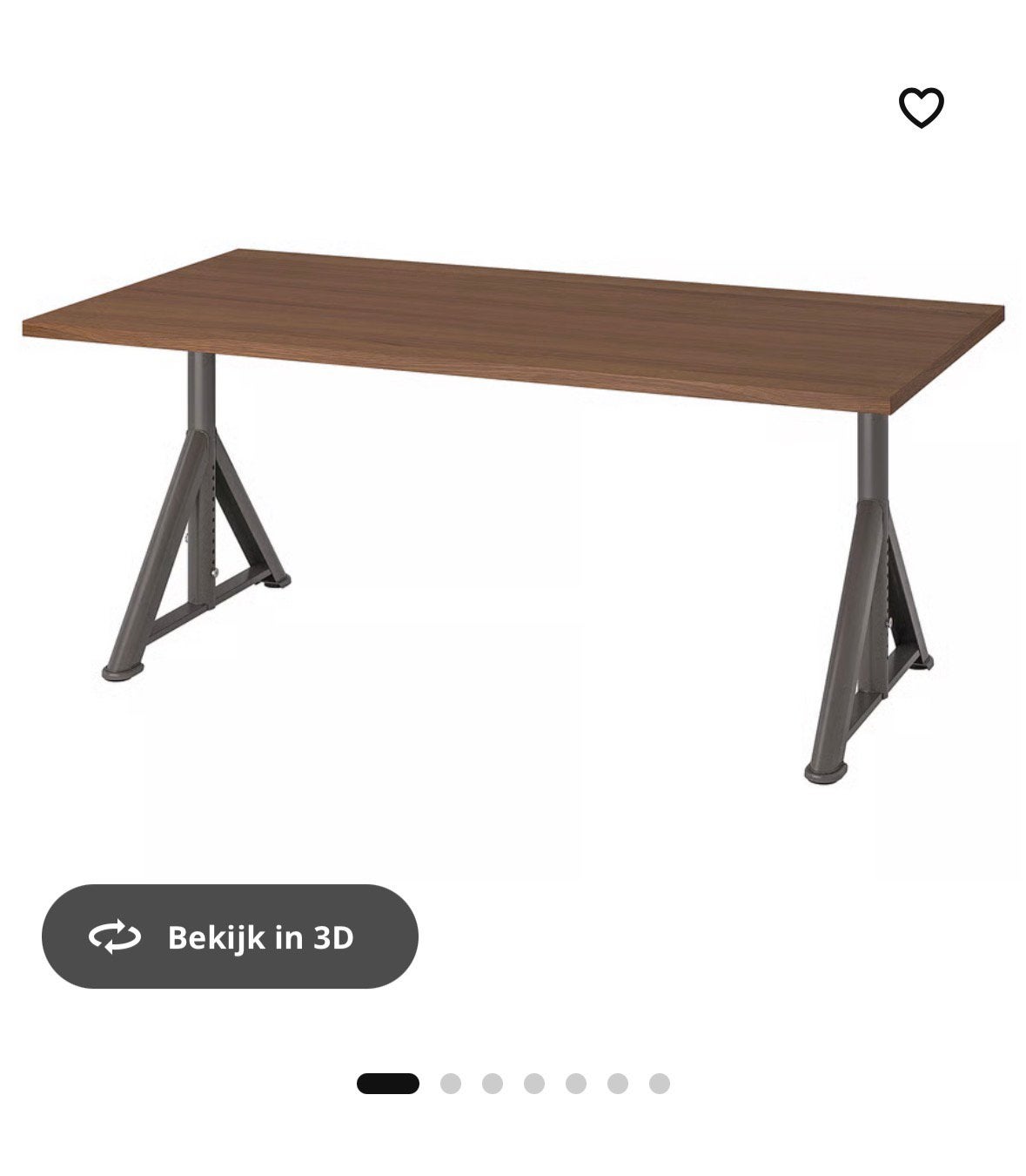Bureau ikea IDÅSEN, Ophalen, Zo goed als nieuw