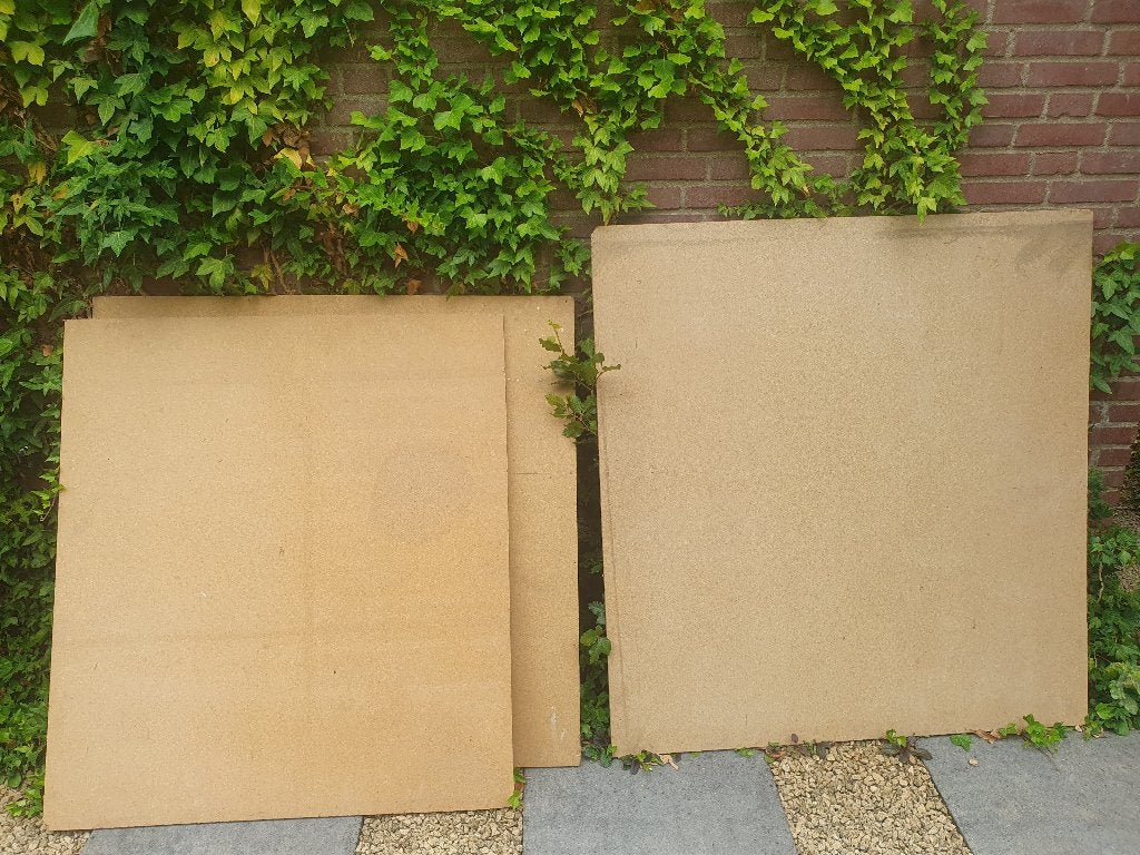 3 platen spaanplaat, Doe-het-zelf en Verbouw, Platen en Panelen, Ophalen, Zo goed als nieuw, Hout, Minder dan 20 mm