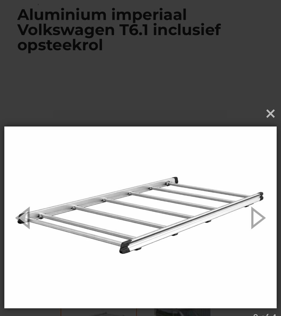 Imperiaal voor Transporter T6 - T6.1 L2 met roller, Auto diversen, Dakdragers, Ophalen, Gebruikt