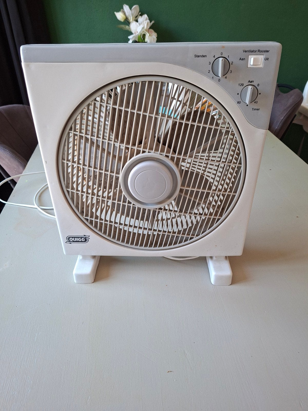 Quigg Box Ventilator met Timer en 4 Standen, Ophalen