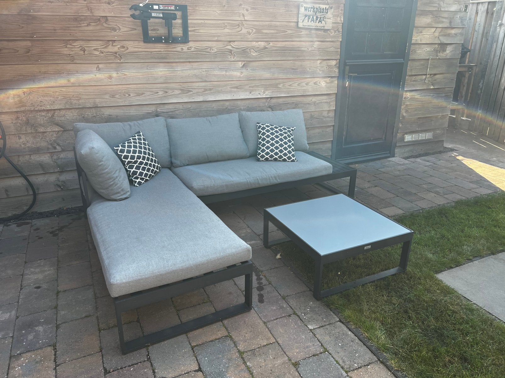 Mooie lounge set!, Ophalen, Zo goed als nieuw, Aluminium