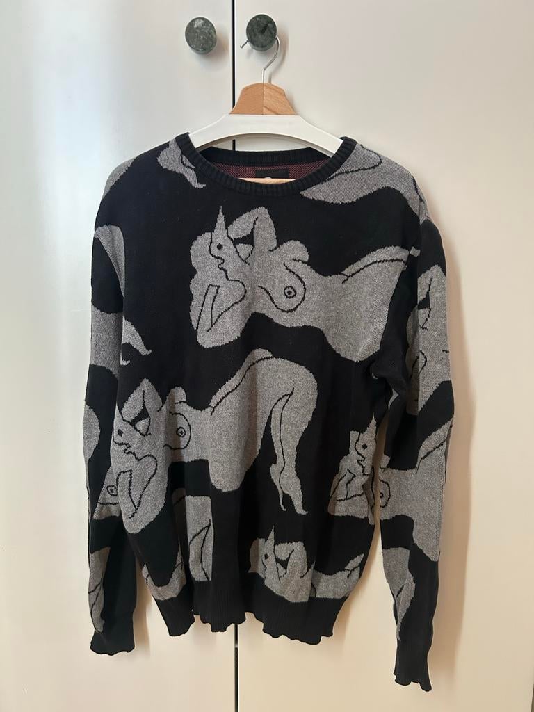 Sweater Piet Parra, Ophalen of Verzenden, Gedragen, Maat 52/54 (L), Zwart