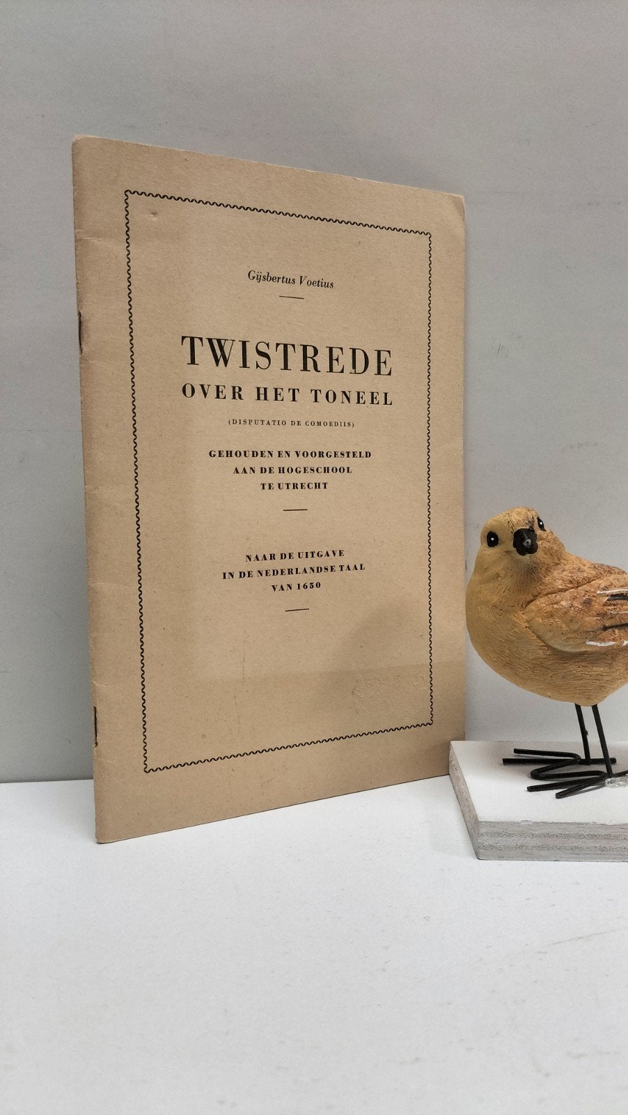 Voetius, Gijsbertus; Twistrede over het toneel, Boeken, Ophalen of Verzenden, Gelezen, Christendom | Protestants