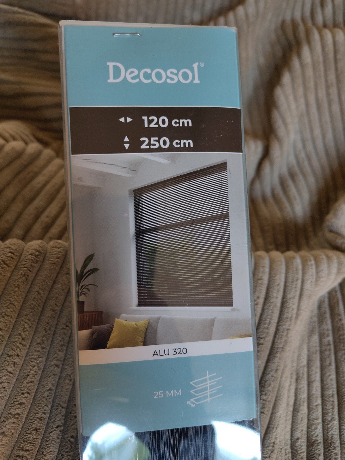 Decosol Jaloezie ALU 320 - 120x250 cm - Nieuw, Jaloezie, Overige merken, Zwart, Metaal
