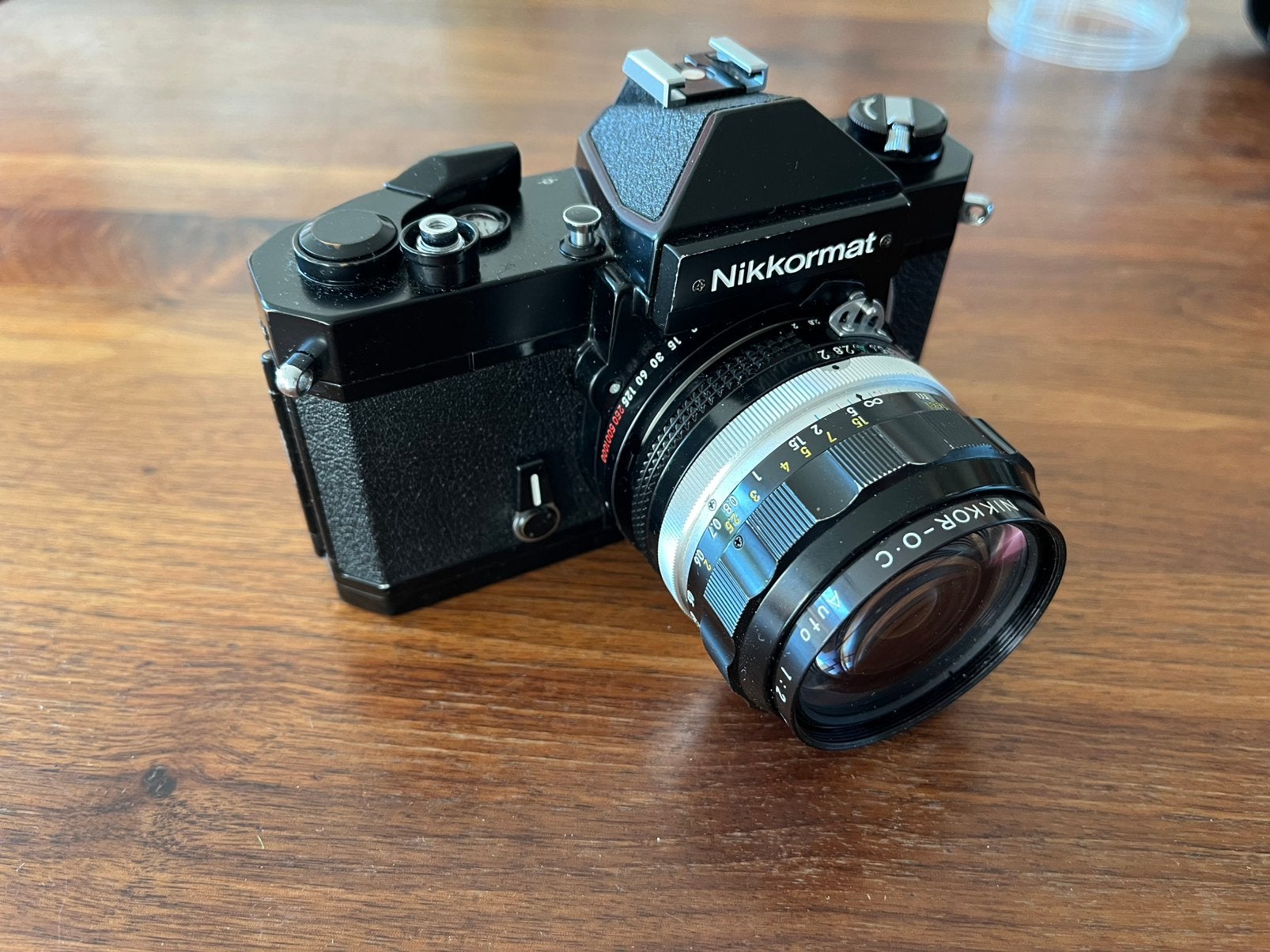 Nikkormat in top conditie met groothoek en tele lens, Ophalen of Verzenden, Zo goed als nieuw, Spiegelreflex, Nikon