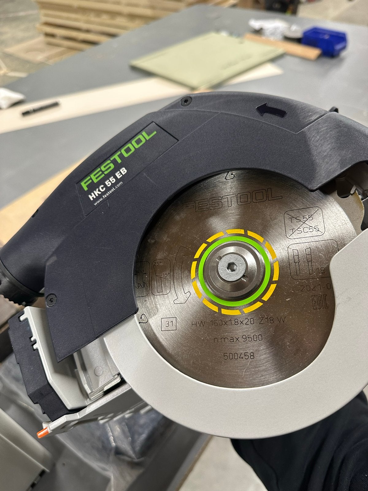Festool HKC met geleider en tas + 3 jaar garantie, Ophalen, Nieuw, Cirkelzaag