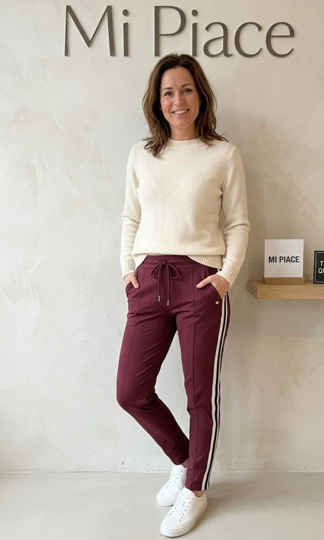 NIEUW! Mi Piace travelbroek bordeauxrood, maat S, Mi Piace, Nieuw, Ophalen of Verzenden, Maat 36 (S)