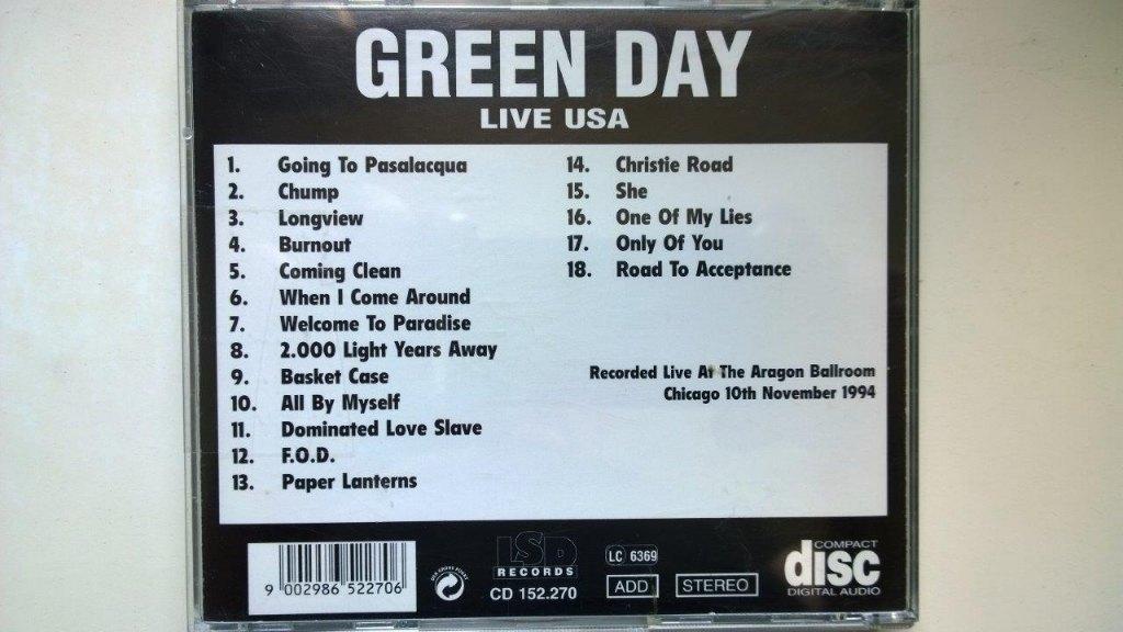 Green Day - Live USA, Ophalen of Verzenden, Zo goed als nieuw, Poprock