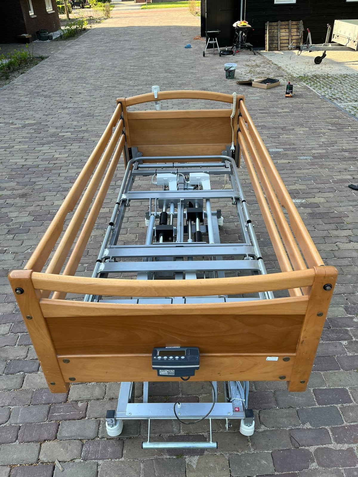 SCHELL hoog-laagbed, Ophalen, 90 cm, Eenpersoons, Hout