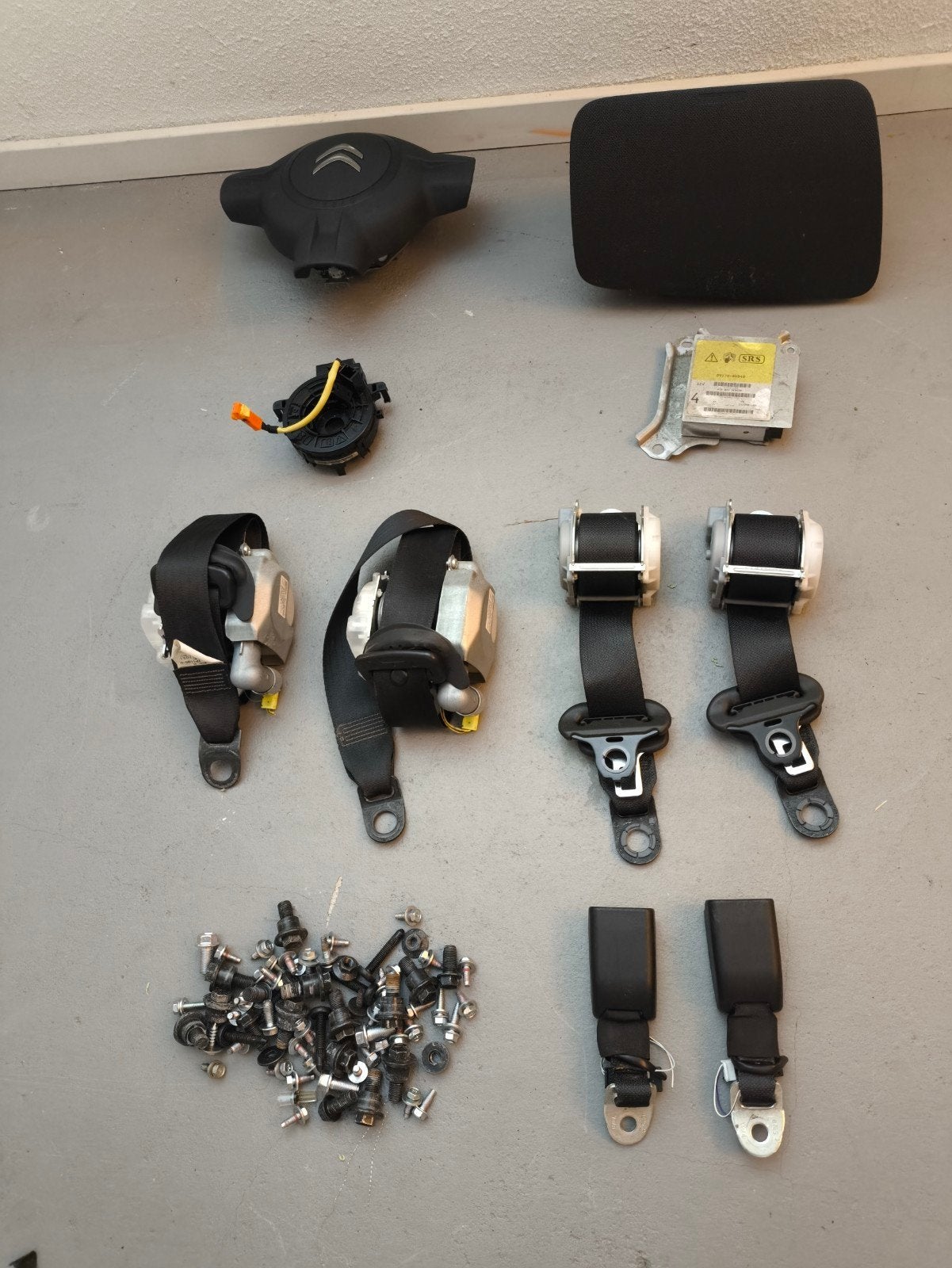 Citroen C1 airbags + gordels srs 04 /sleepring 2006 -2014, Auto-onderdelen, Ophalen of Verzenden