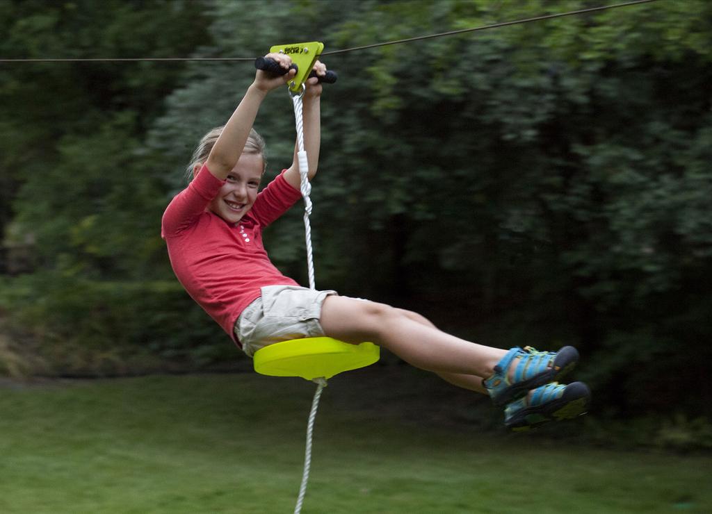 Kabelbaan Zipline Kit - 15m Falcon Flyer nieuw, Ophalen of Verzenden, Nieuw, Overige typen, Aanbouwonderdeel
