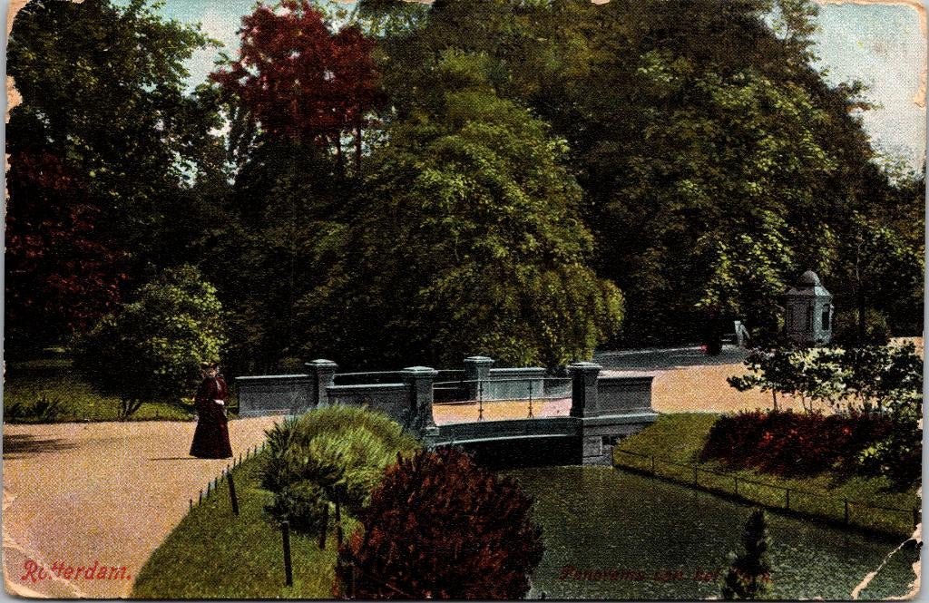 Rotterdam - Panorama van het Park (1913), Verzenden, Voor 1920, Gelopen, Zuid-Holland