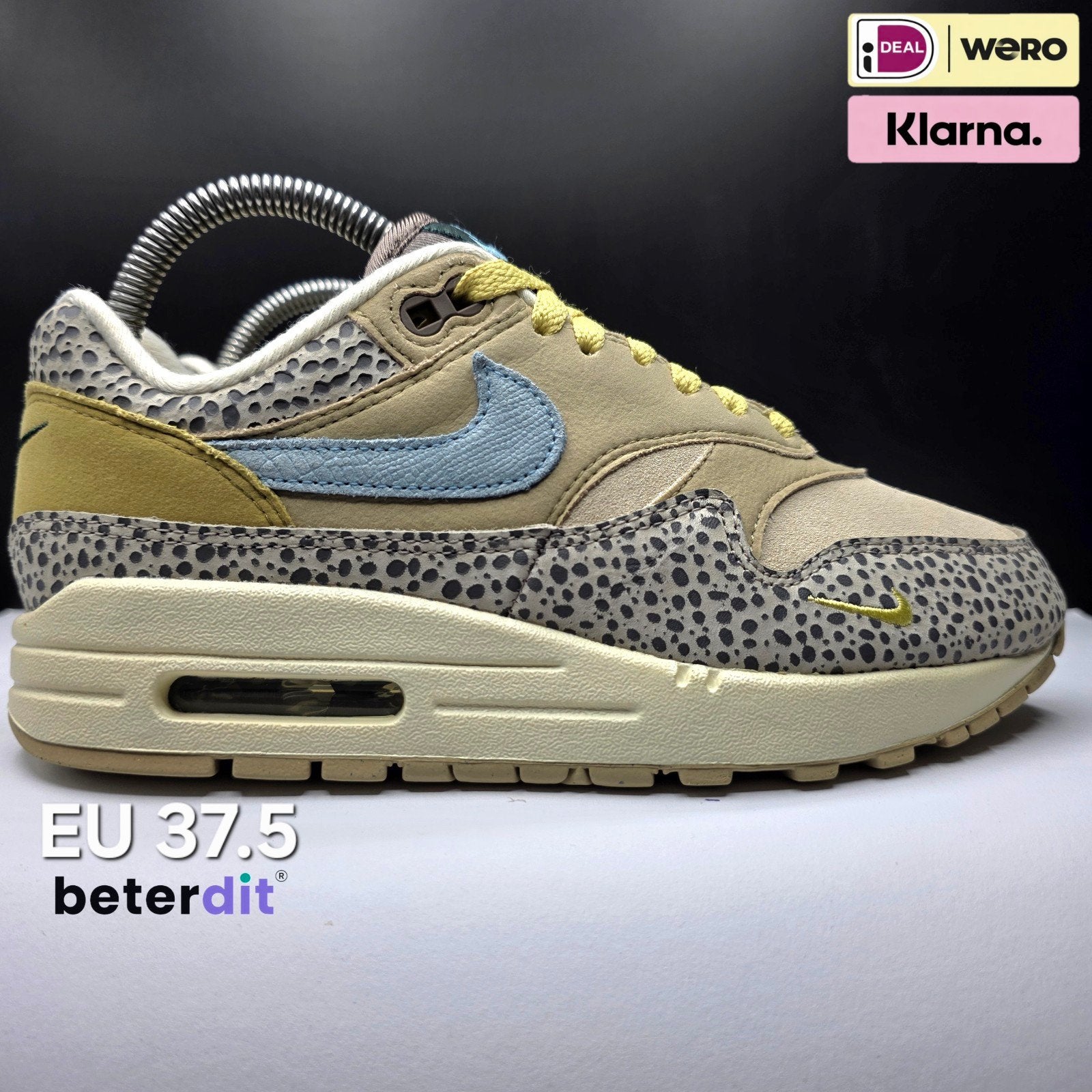 Nike Air Max 1 'Safari Cobblestone' Maat: 37.5, Kleding | Dames, Schoenen, Ophalen of Verzenden, Nike, Nike, Nike air max