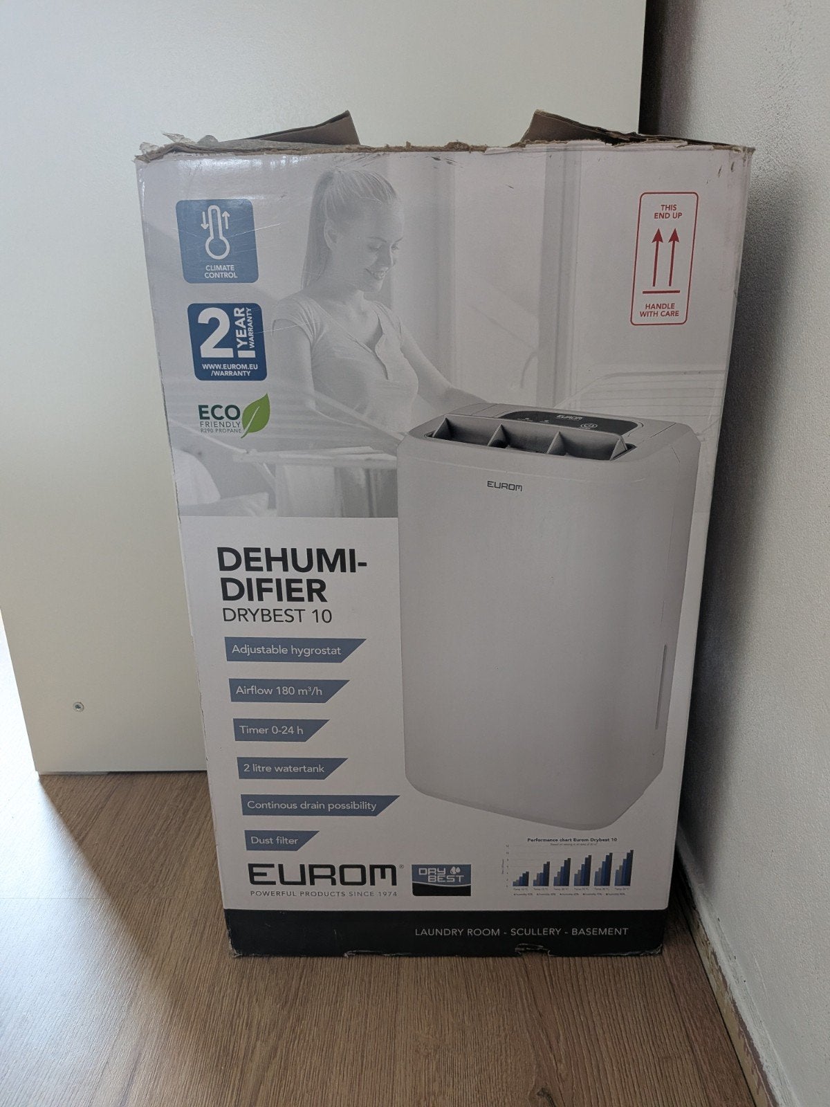 Eurom Drybest 10 Luchtontvochtiger - Zo goed als nieuw, Ophalen of Verzenden, Zo goed als nieuw