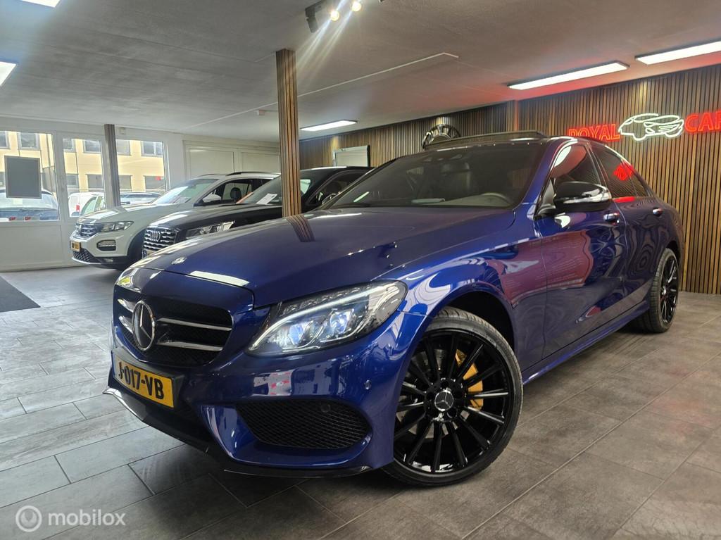 Mercedes C-klasse 400 4MATIC/ Pano / Topstaat / Vol optie's, Euro 6, Blauw, 2996 cc, Bedrijf