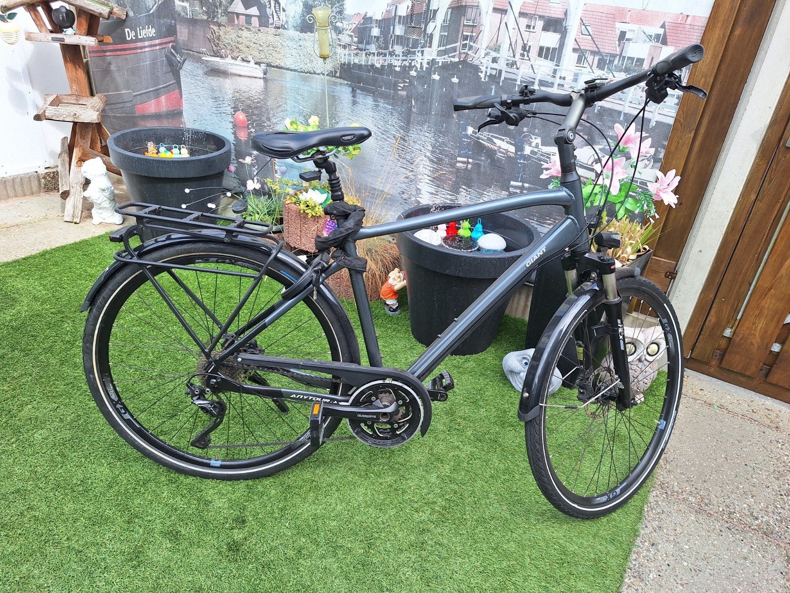 herenfiets 28.inch merk giant, Fietsen en Brommers, Ophalen, Gebruikt, Giant, Versnellingen