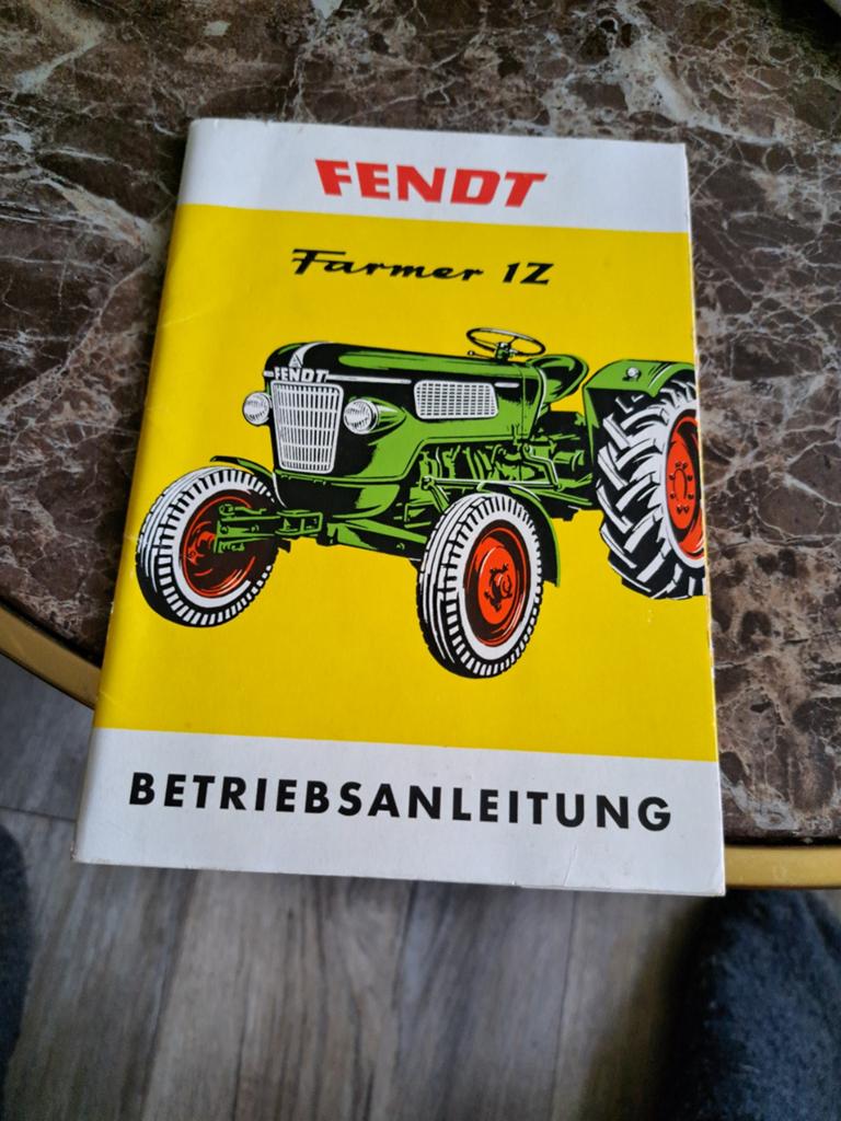 FENDT Farmer 1Z Bedieningshandleiding, Ophalen of Verzenden, Gelezen, Overige merken