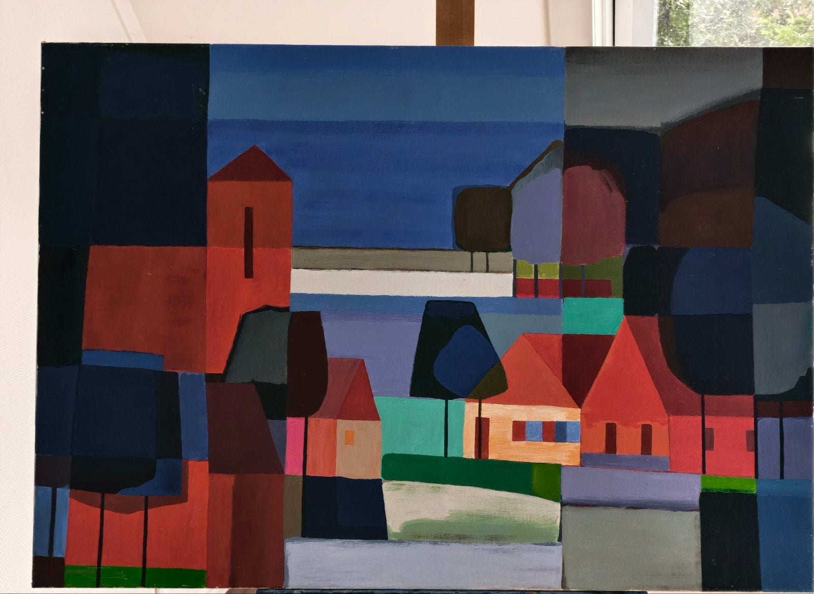 Abstract schilderij - in de stijl van Ton Schulten, Ophalen