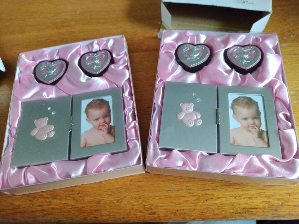 Geschenk sets foto. Beer zilver kleurig 2x, Ophalen of Verzenden, Nieuw