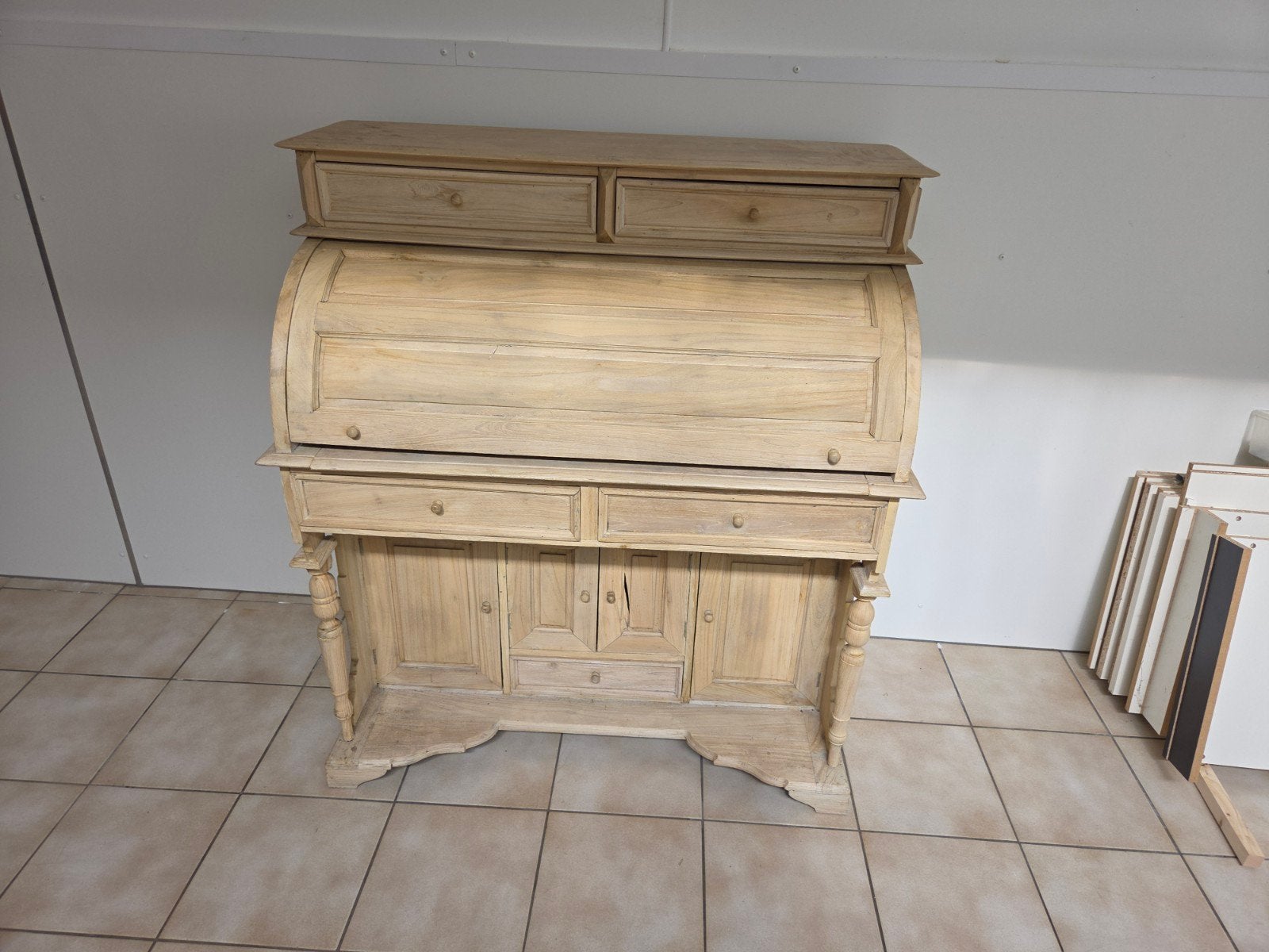 Secretaire teak, Ophalen