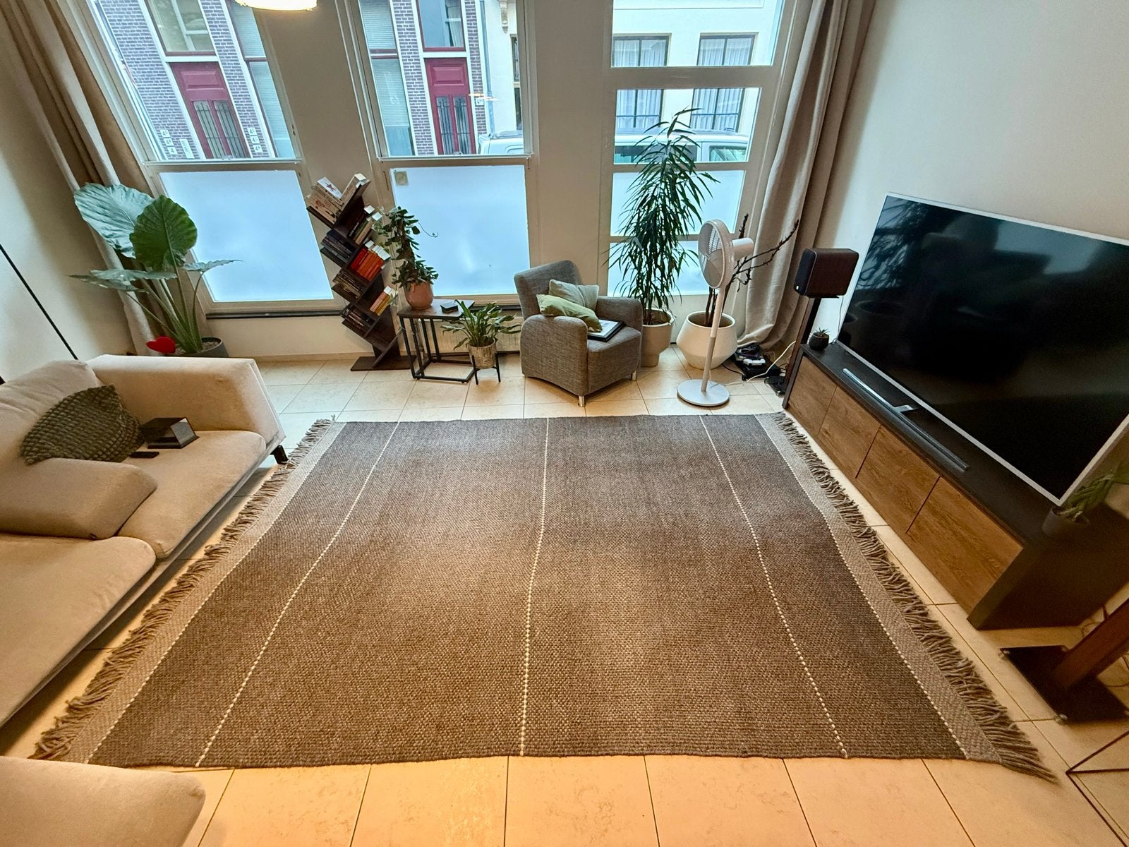 Bolia Siggo vloerkleed (200 x 300 cm) – charcoal grey, Ophalen, Gebruikt, 200 cm of meer, 200 cm of meer